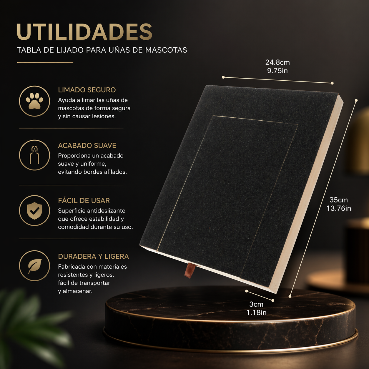 Tabla de Lijado para Uñas de perro