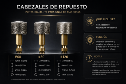 Recambios para mantener la rutina de limado