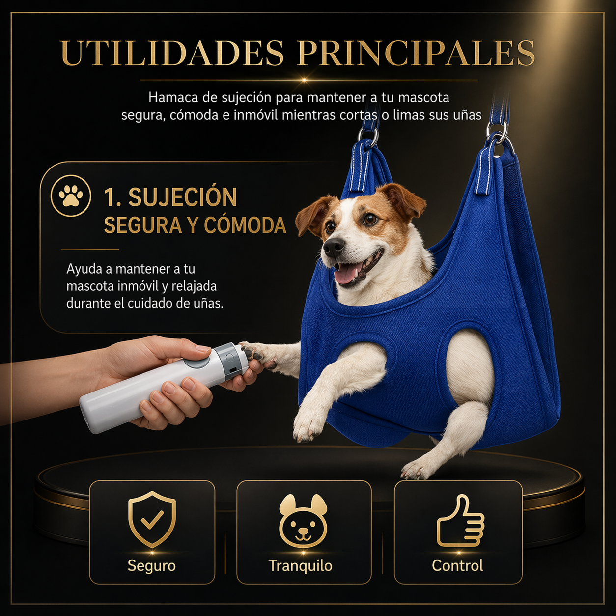 Hamaca de Sujeción Antiestrés para Mascotas