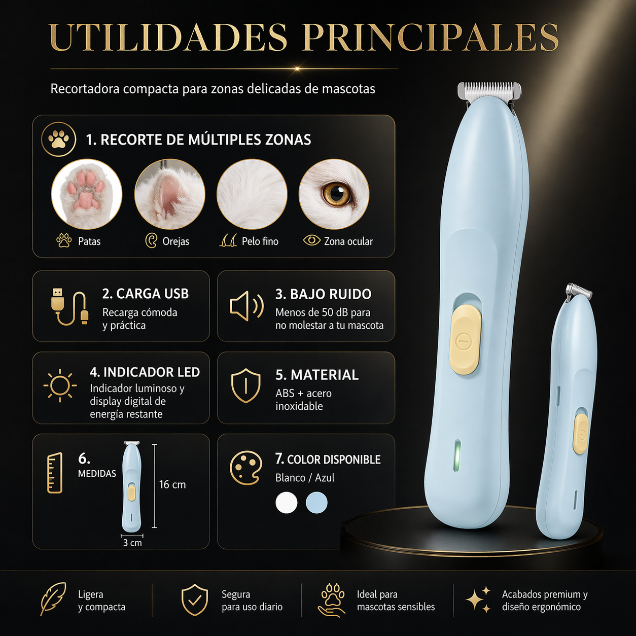 Recortador de Pelo para Patas